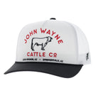Hooey Men's White/Black John Wayne 5-Panel Trucker Snapback 2666T-WHBK