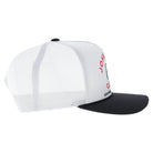 Hooey Men's White/Black John Wayne 5-Panel Trucker Snapback 2666T-WHBK