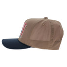 Hooey Boy's Tan/Navy Wild Ride 5-Panel Full Surround Snapback 2669T-TNNV-Y