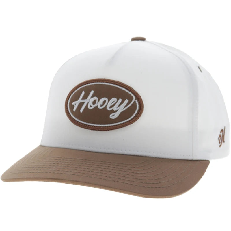 Hooey Men's White/Tan Ranger 5-Panel Full Surround Hat 2690T-WHTN