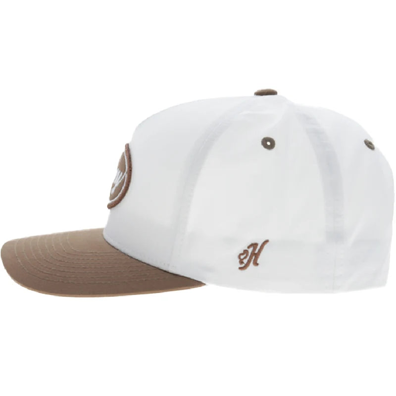 Hooey Men's White/Tan Ranger 5-Panel Full Surround Hat 2690T-WHTN