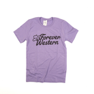 Women's "Forever Western" Lavender T-shirt - Crazy House Western Wear