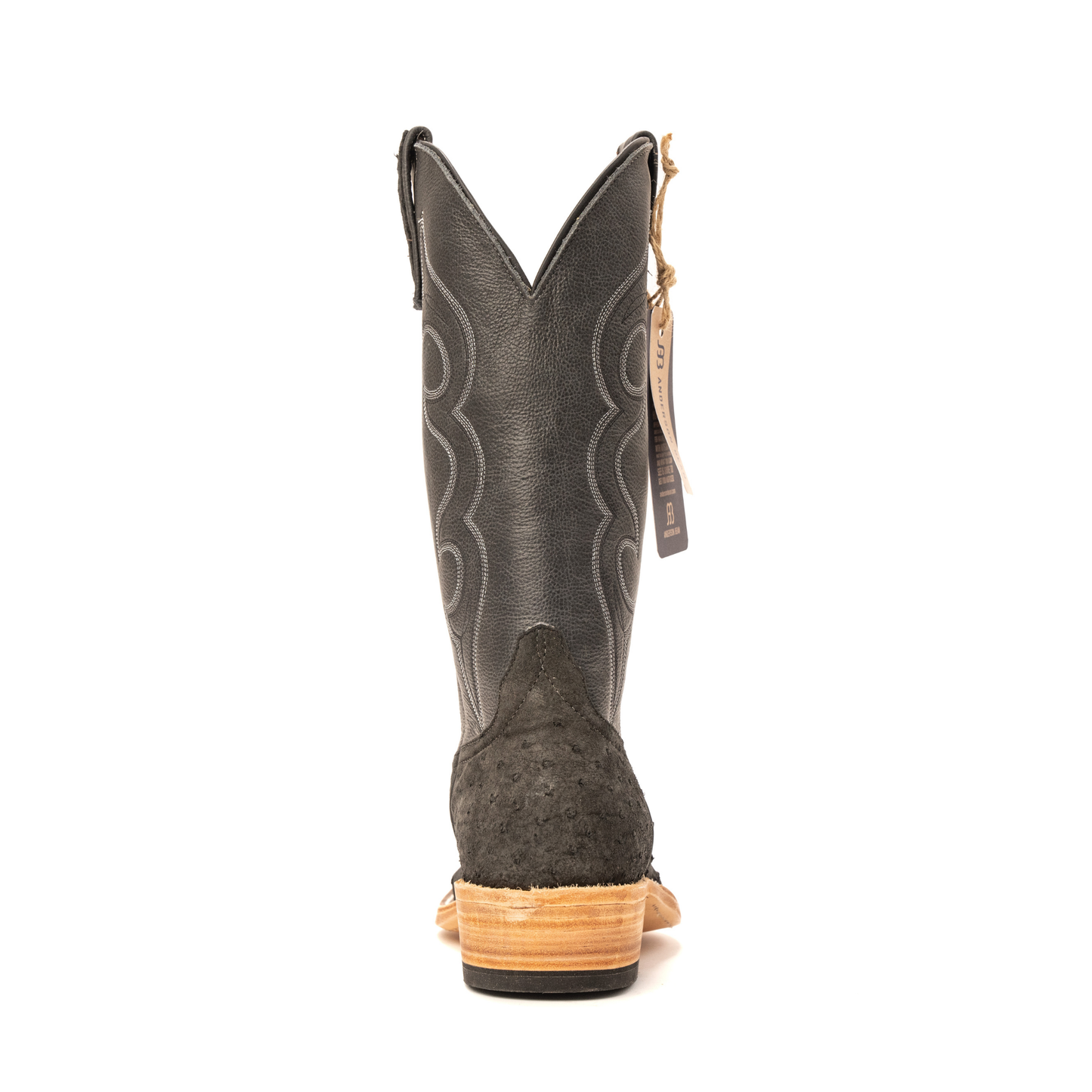 Anderson Bean Sueded Full Quill Ostrich with 13"Silver West Tops - Crazy House Western Wear