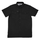 Boy's SanJac Short Sleeve Midnight Black Snap Up Shirt Y-COAHUILA-S/S-BLK - Crazy House Western Wear