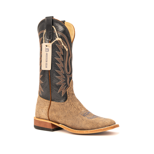 Anderson Bean Eastwood Camel with Essex Blue Kidskin Top