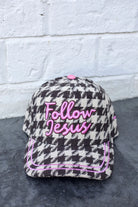 Poppy and Pine Women's Follow Jesus Houndstooth Cap 
