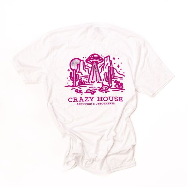 White and Purple Crazy House Specialty Shirt - Crazy House Western Wear