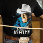 Men's Hooey "John Wayne" Black T-shirt HT1647BK - Crazy House Western Wear