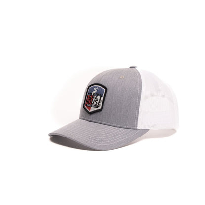 Crazy House Unisex Grey and White Mesh Snapback with Patch - Crazy House Western Wear