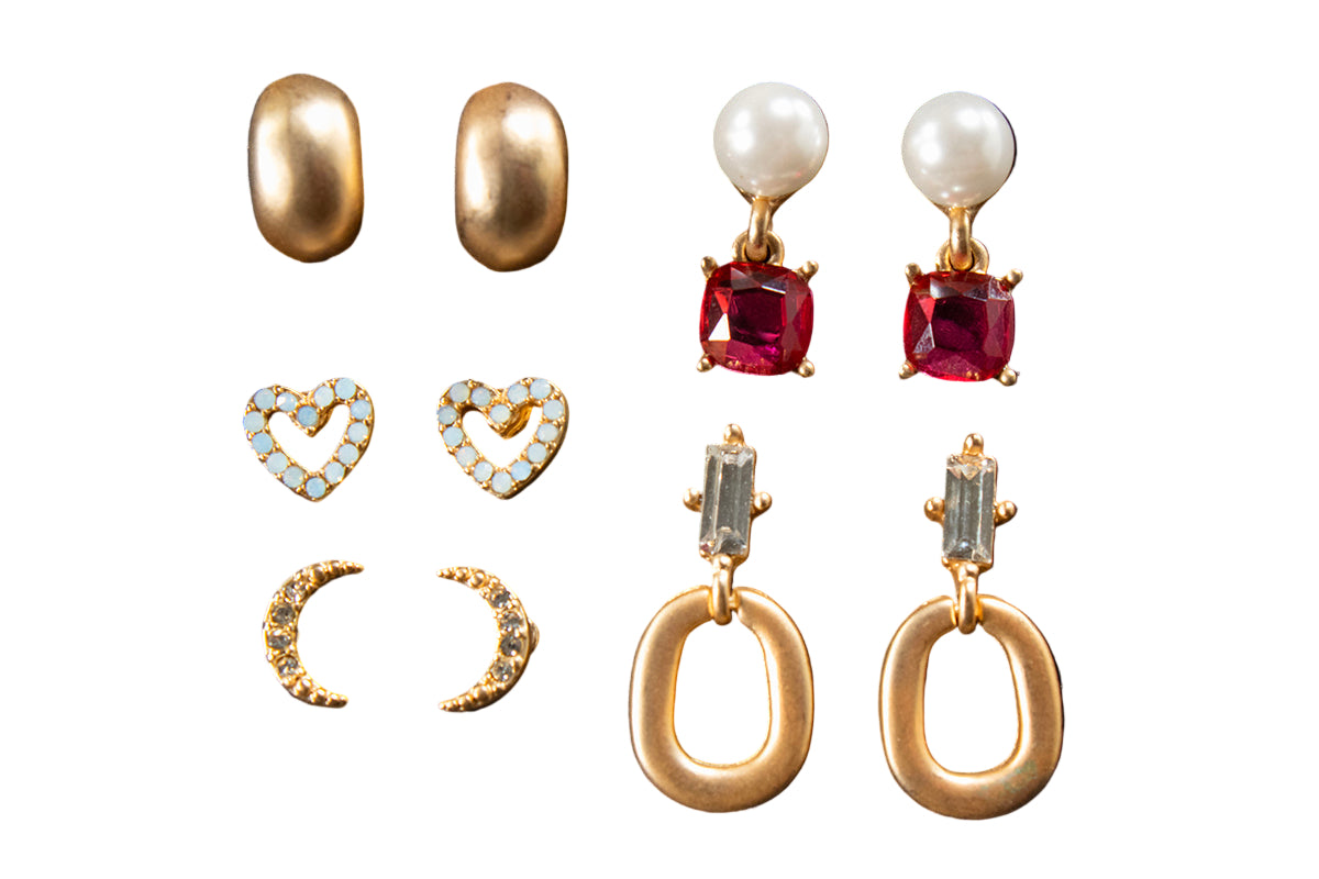 Women's Blazin Roxx 5 Piece Set Post Style Earrings 301001535