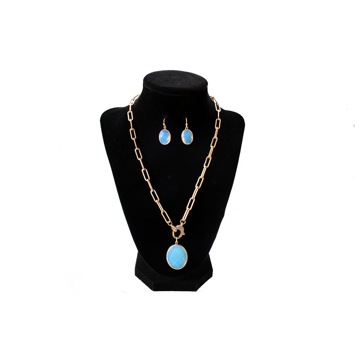 Women's Blazin Roxx Opal Earring and Necklace Set 301001735