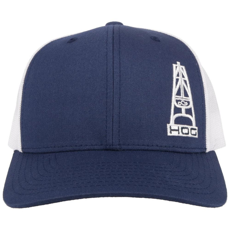 Men's Hooey "Hog" Navy and White Cap 3029T-NVWH