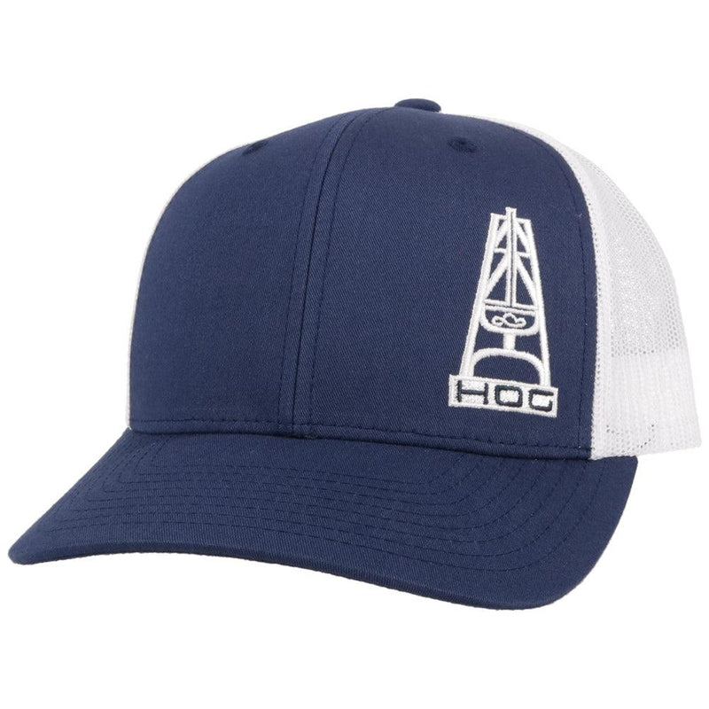 Men's Hooey "Hog" Navy and White Cap 3029T-NVWH