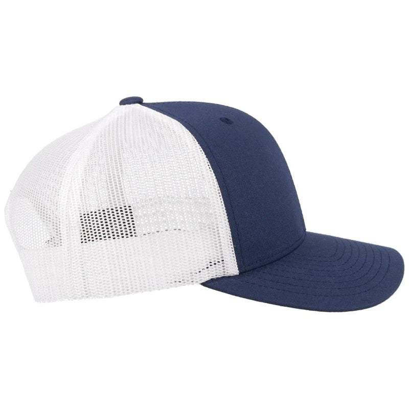 Men's Hooey "Hog" Navy and White Cap 3029T-NVWH