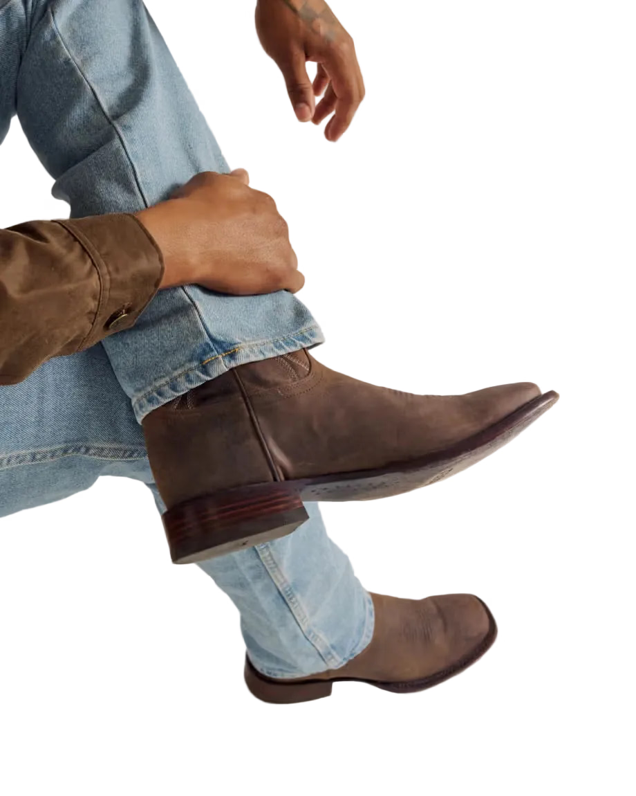 Tecovas Men's Cafe Goat The Doc Square Toe Boots M10031CAF