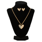 Women's Blazin Roxx Plated Chain with Heart Pendant Set 3058435