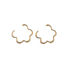 Women's Blazin Roxx Gold Cloud Shaped Earrings 3058935