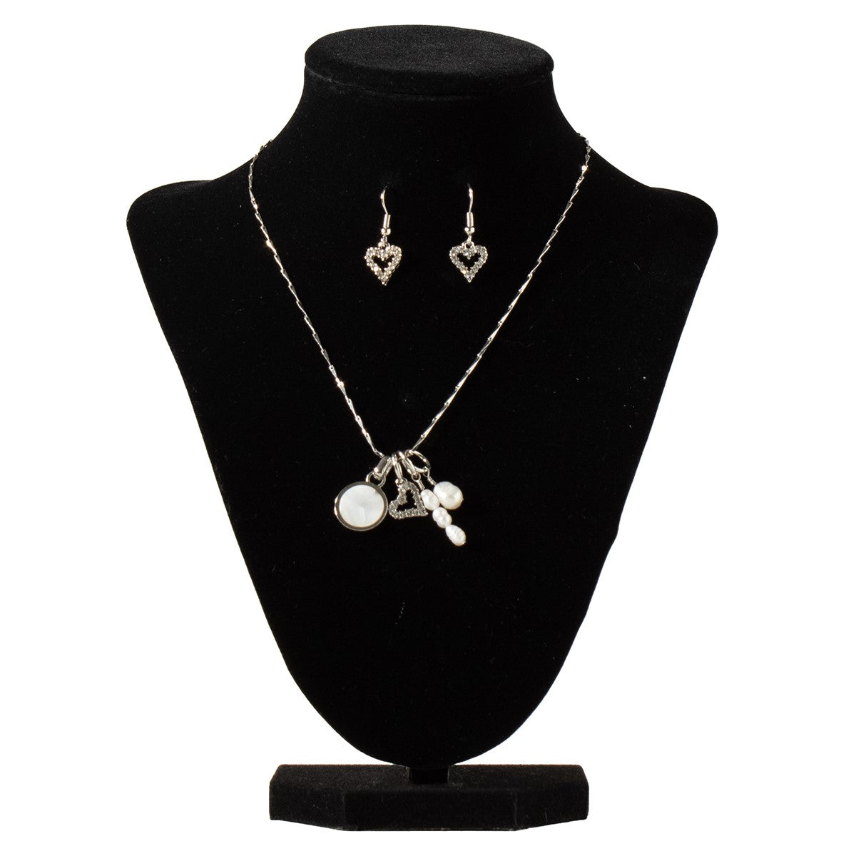 Women's Blazin Roxx Silver Necklace and Earring Set 3059036