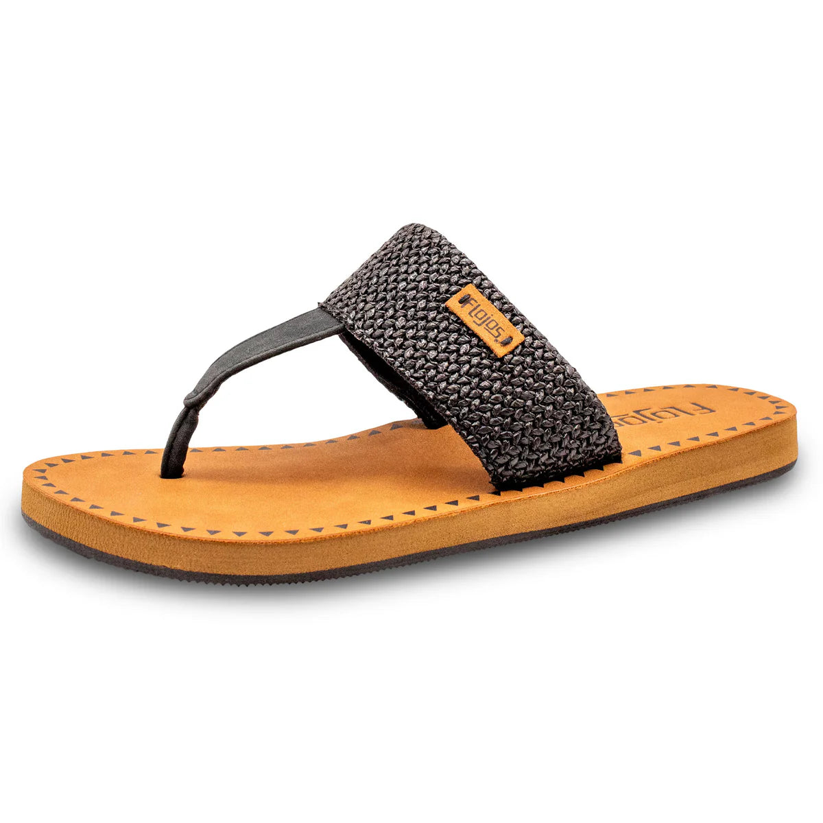 Women's Flojo Black Raffia Grace Hooded Sandals 329-BLACK RAFFI