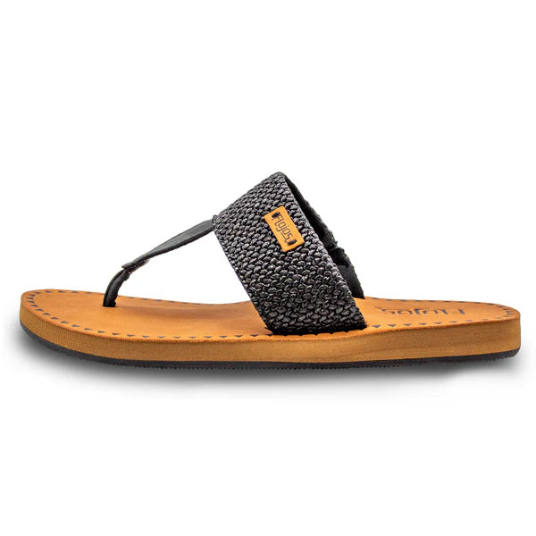 Women's Flojo Black Raffia Grace Hooded Sandals 329-BLACK RAFFI