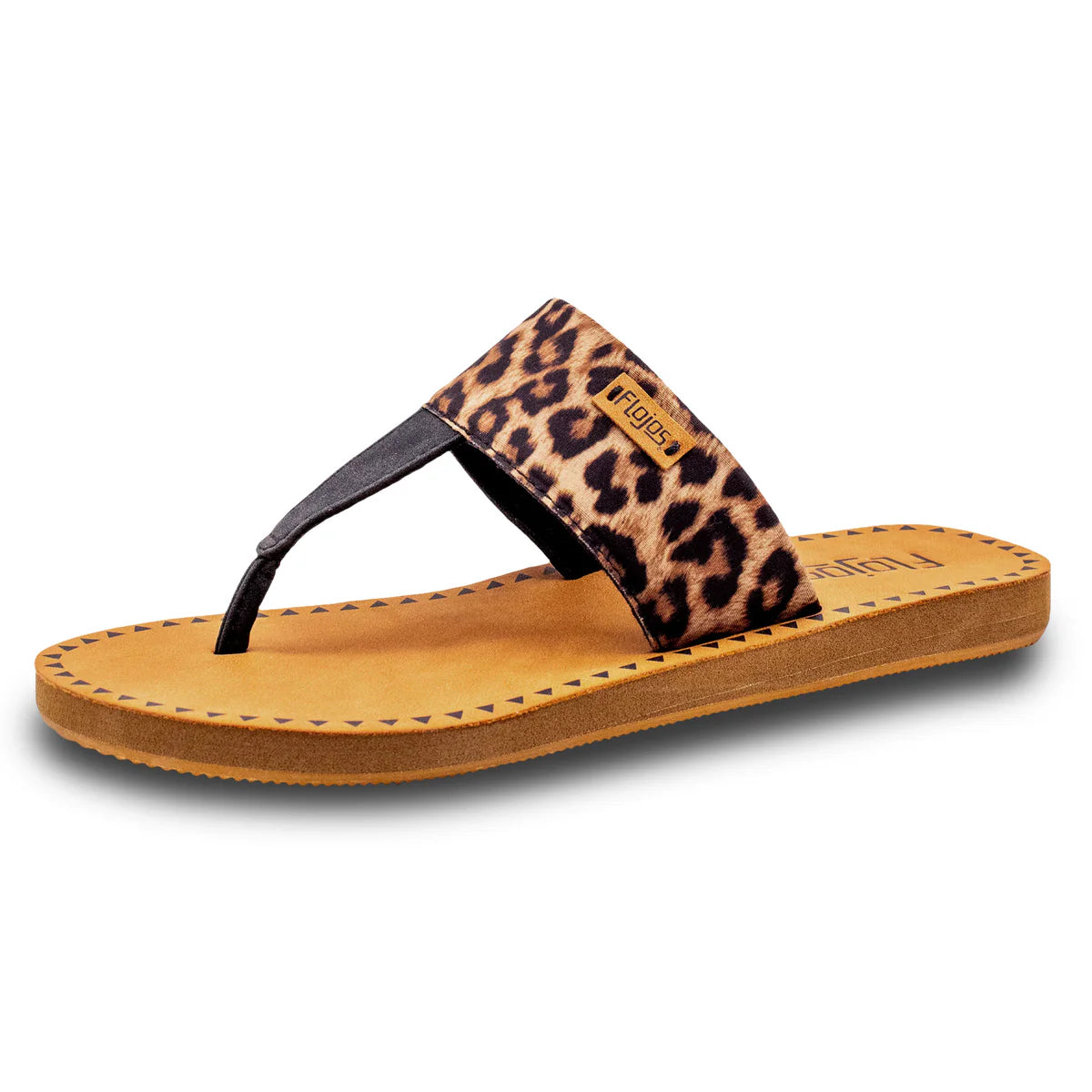 Women's Flojos Tan Leopard Grace Hooded Sandals 329-TAN LEOP
