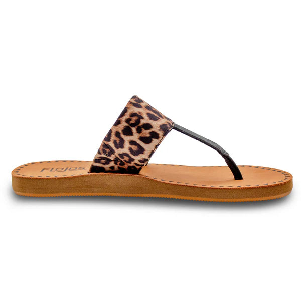Women's Flojos Tan Leopard Grace Hooded Sandals 329-TAN LEOP