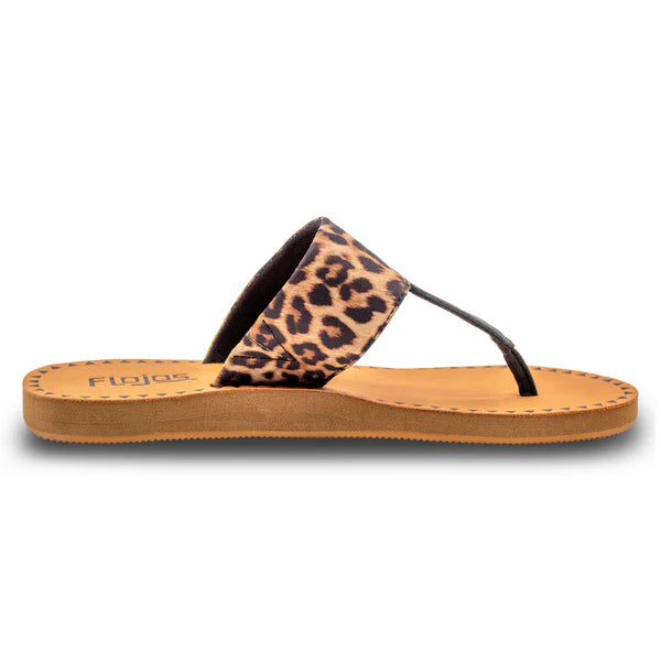 Women's Flojos Tan Leopard Grace Hooded Sandals 329-TAN LEOP