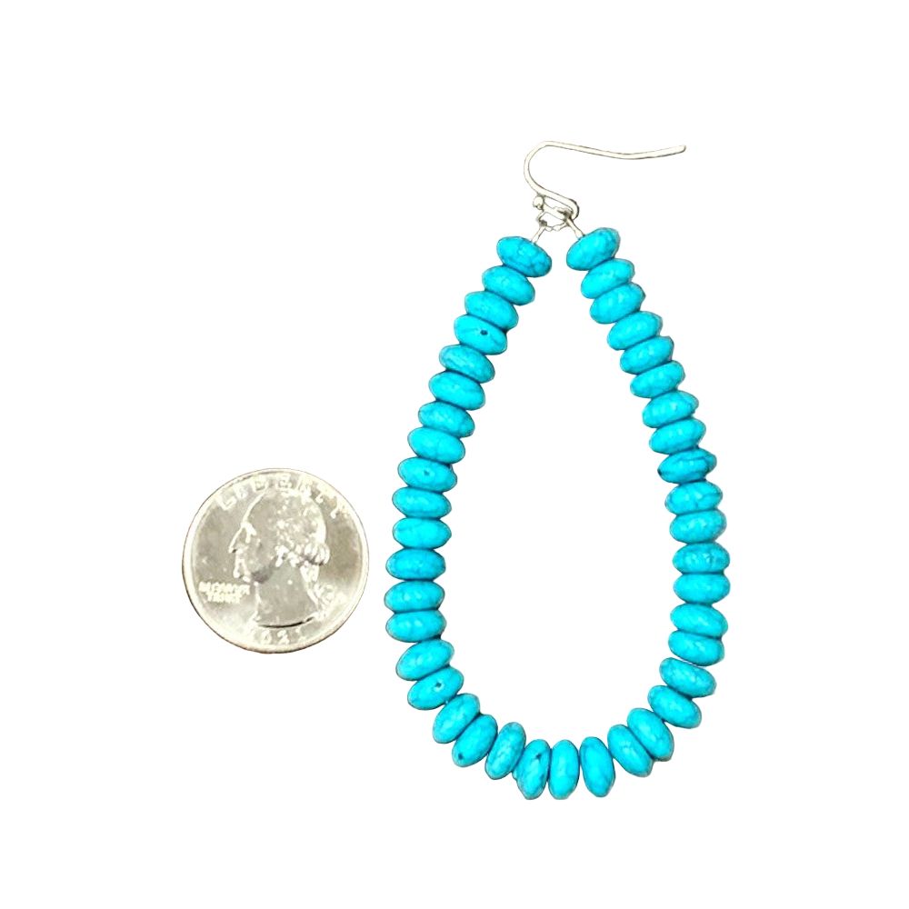 Women's Isac 3.2" LKong 8mm Bead Earrings 