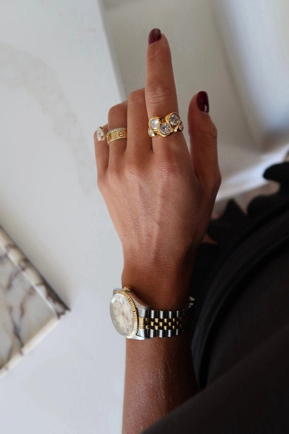 Women's Gold Lola Water Resistant Ring 