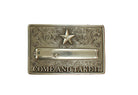 Men's Nocona Silver Rectangle "Come and Take  it" Western Belt Buckle 37103