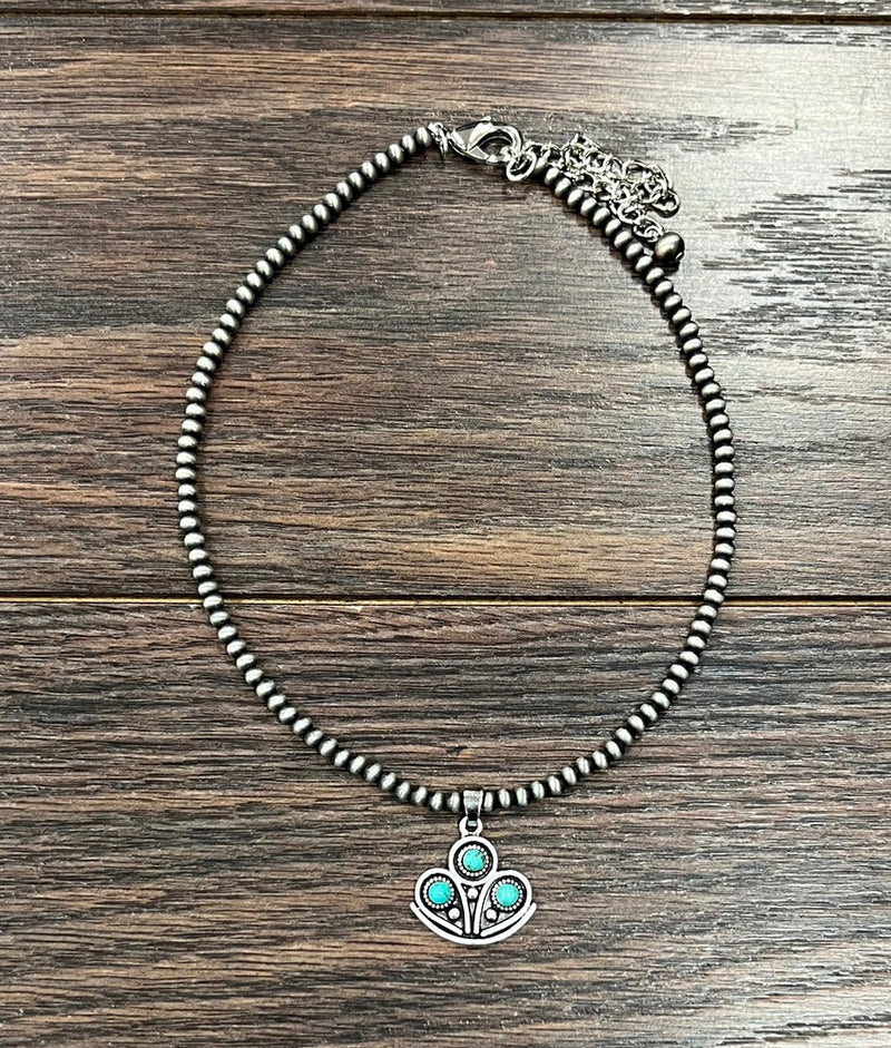 Women's Isac 15" Western Turquoise Necklace 736529