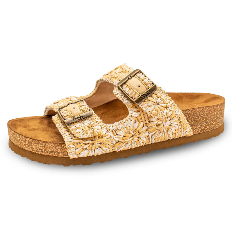 Women's Flojo Beige Chica Open Toe Sandals 375-BEIGE
