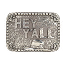 Women's Blazin Roxx Rectangle Silver Engraved Belt Buckle 37932