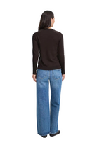 B. Young Women's Java/Brown Long Sleeve Top 