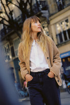 B. young Women's Tiger's Eye Brown Bycotty Jacket 