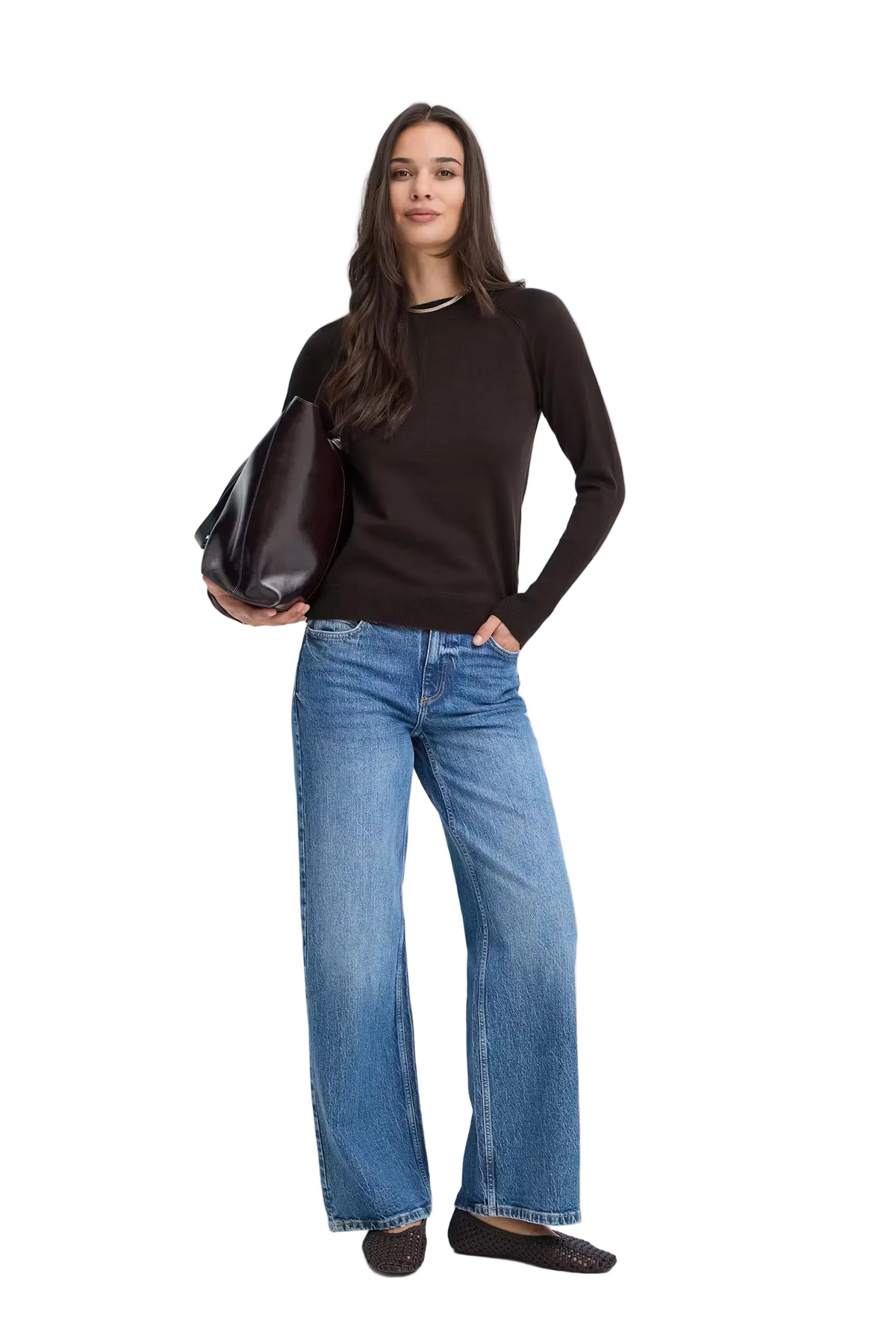 B. Young Women's Java/Brown Long Sleeve Top 