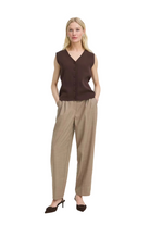 B. Young Women's Java/Brown Slipover Sleeveless Top 