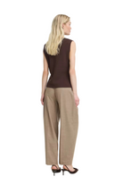 B. Young Women's Java/Brown Slipover Sleeveless Top 