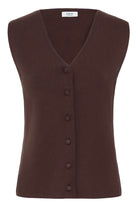B. Young Women's Java/Brown Slipover Sleeveless Top 