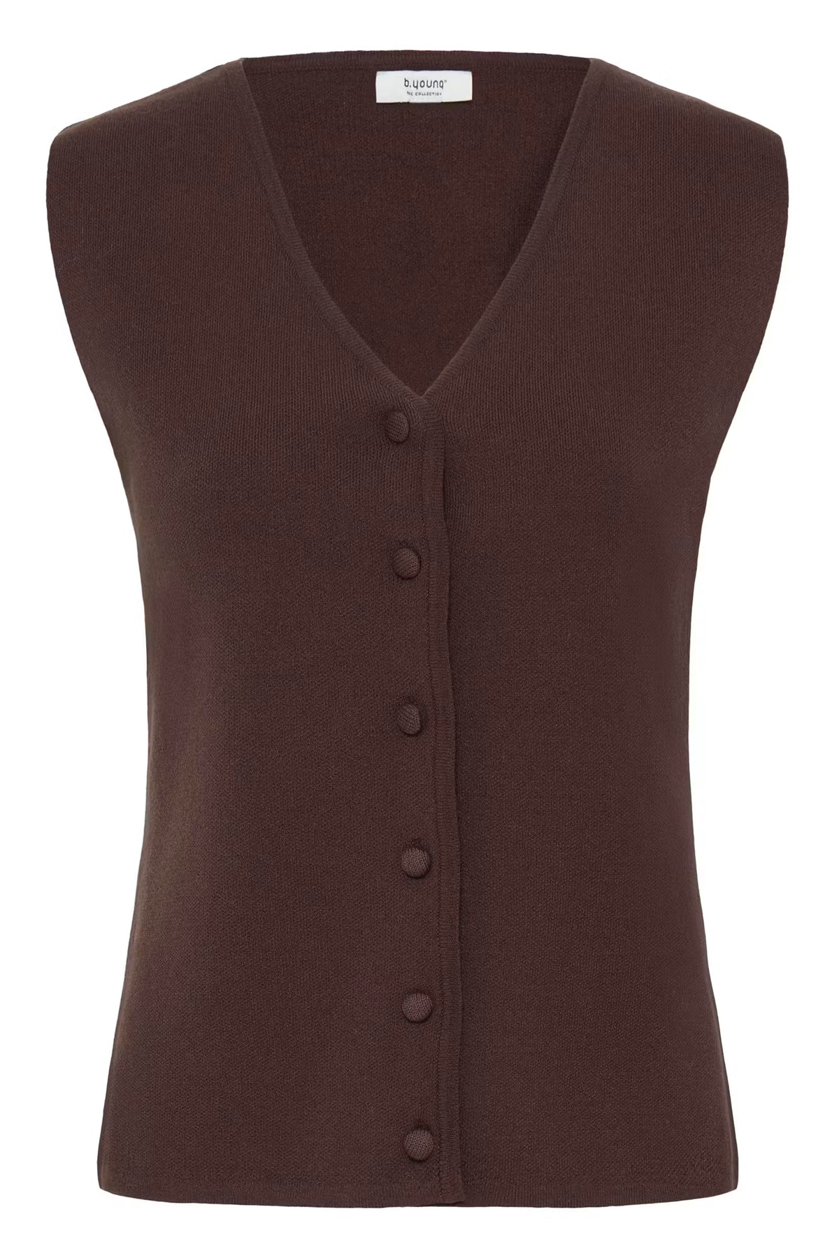 B. Young Women's Java/Brown Slipover Sleeveless Top 