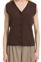 B. Young Women's Java/Brown Slipover Sleeveless Top 