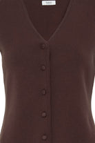 B. Young Women's Java/Brown Slipover Sleeveless Top 