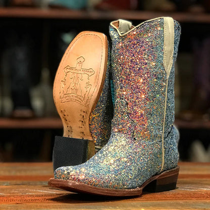 Kid's Tanner Mark Glitter Boots TMG205037 - Crazy House Western Wear