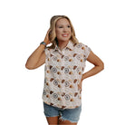 Women's Merigold Kiss Cowgirl Button Top - Crazy House Western Wear