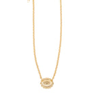 Women's West & Co 15" 18K Gold Plated Dainty Concho Necklace WC-N24G