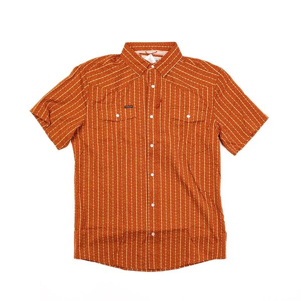 Men's Poncho Earl Pearl Snap Shirt Earl-Rst - Crazy House Western Wear