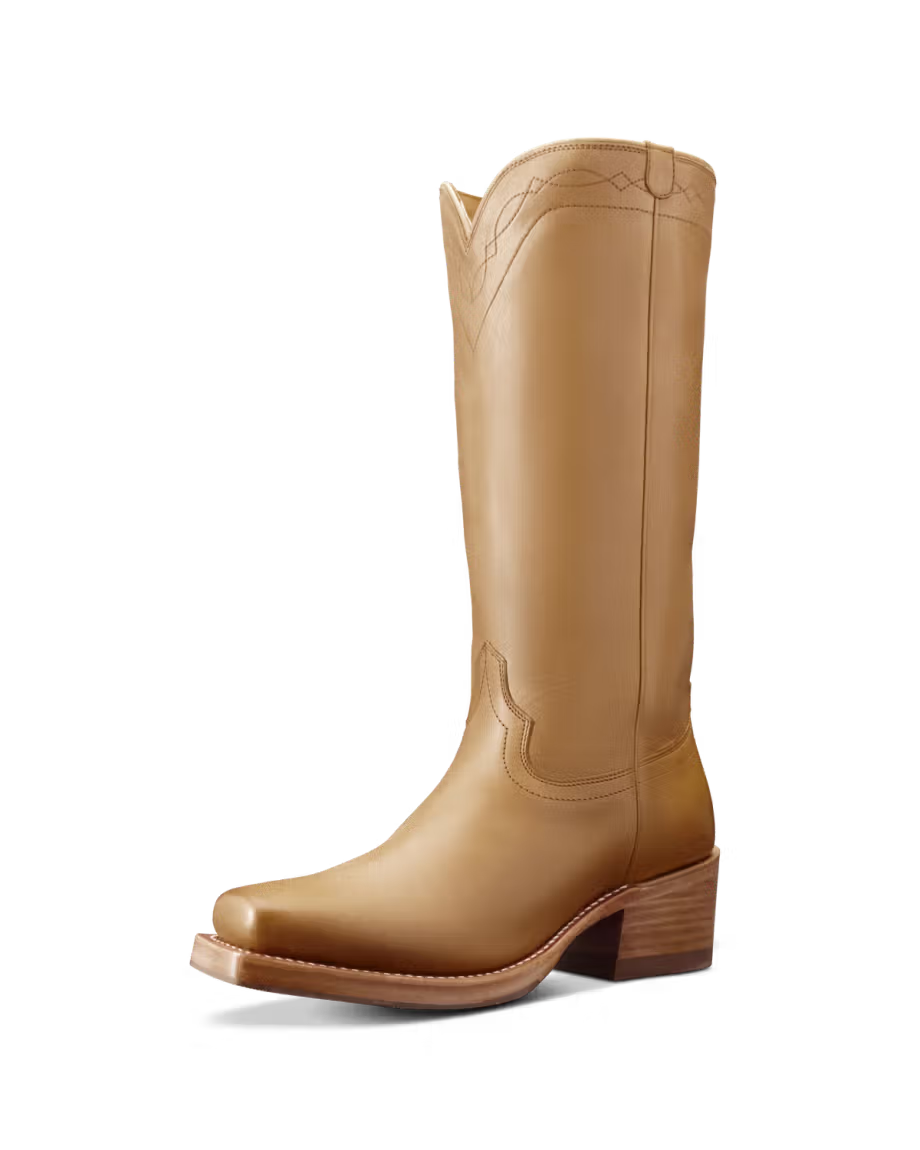 Tecovas Women's Camel Cowhide The Charlie Cutter Toe Boots W20060CML