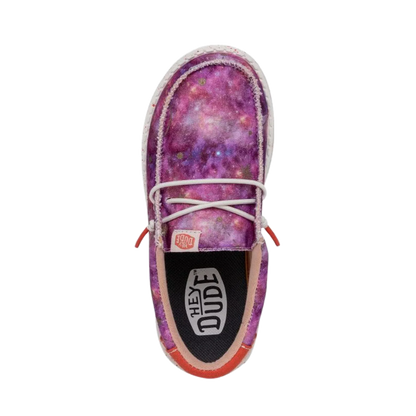 Girl's Hey Dude Wally Galaxy Pink Casual Shoes 40429-9DD