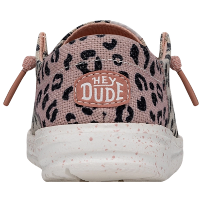 Girl's Hey Dude Wendy Funk Leopard Cream Slip on Shoes 40434-1LV