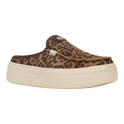 Women's Hey Dude Austin Lift Classic Brown Leopard Slip On Shoes 41272-2GA